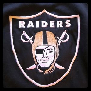 NFL Las Vegas Raiders Reebok Black Hoodie sz Large